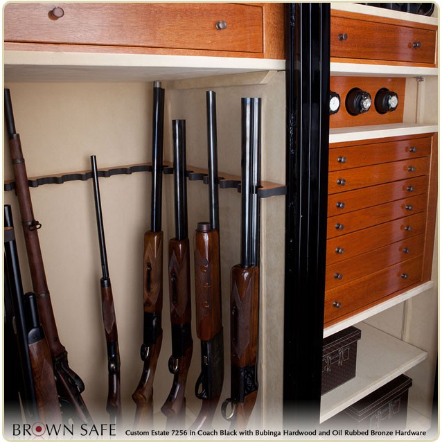 Custom-Safe-Estate-7256-Black-Bubinga-Gun-Rack