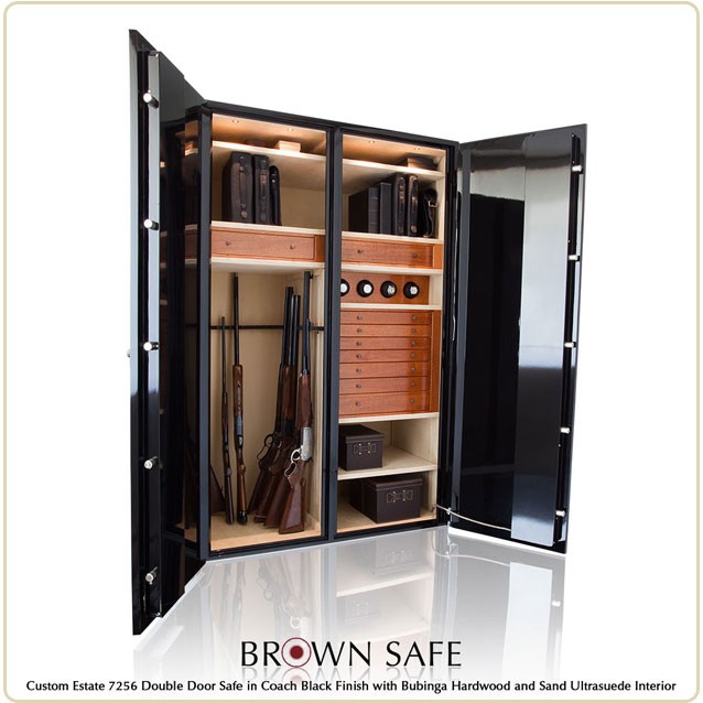 Custom-Safe-Estate-7256-Black-Bubinga-Gun-Safe
