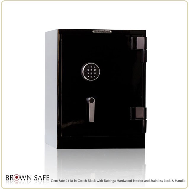 Luxury Safe - Gem 2418 in glossy coach black finish