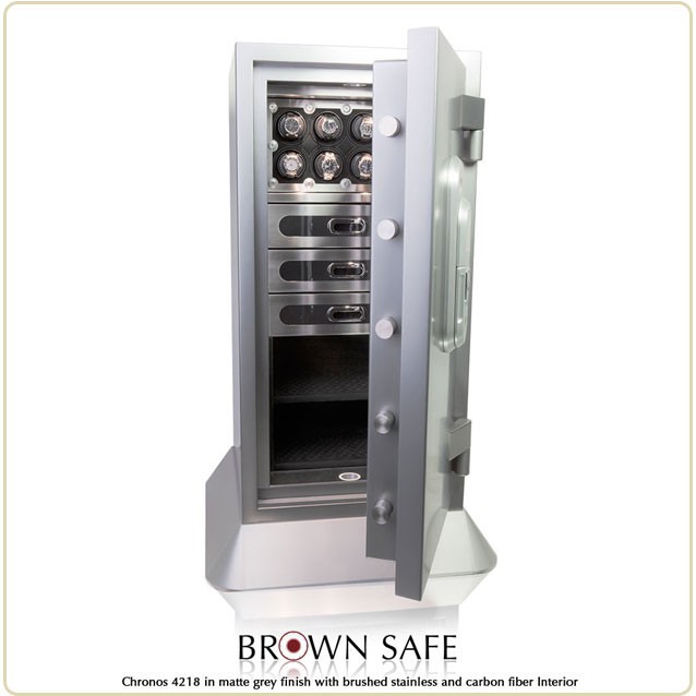 Custom-Safe-Chronos-4218-Matte-Gray-Open