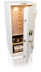 white jewelry safe