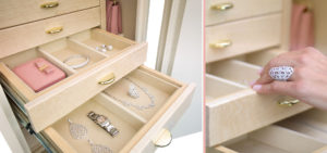 Safe for organizing jewelry