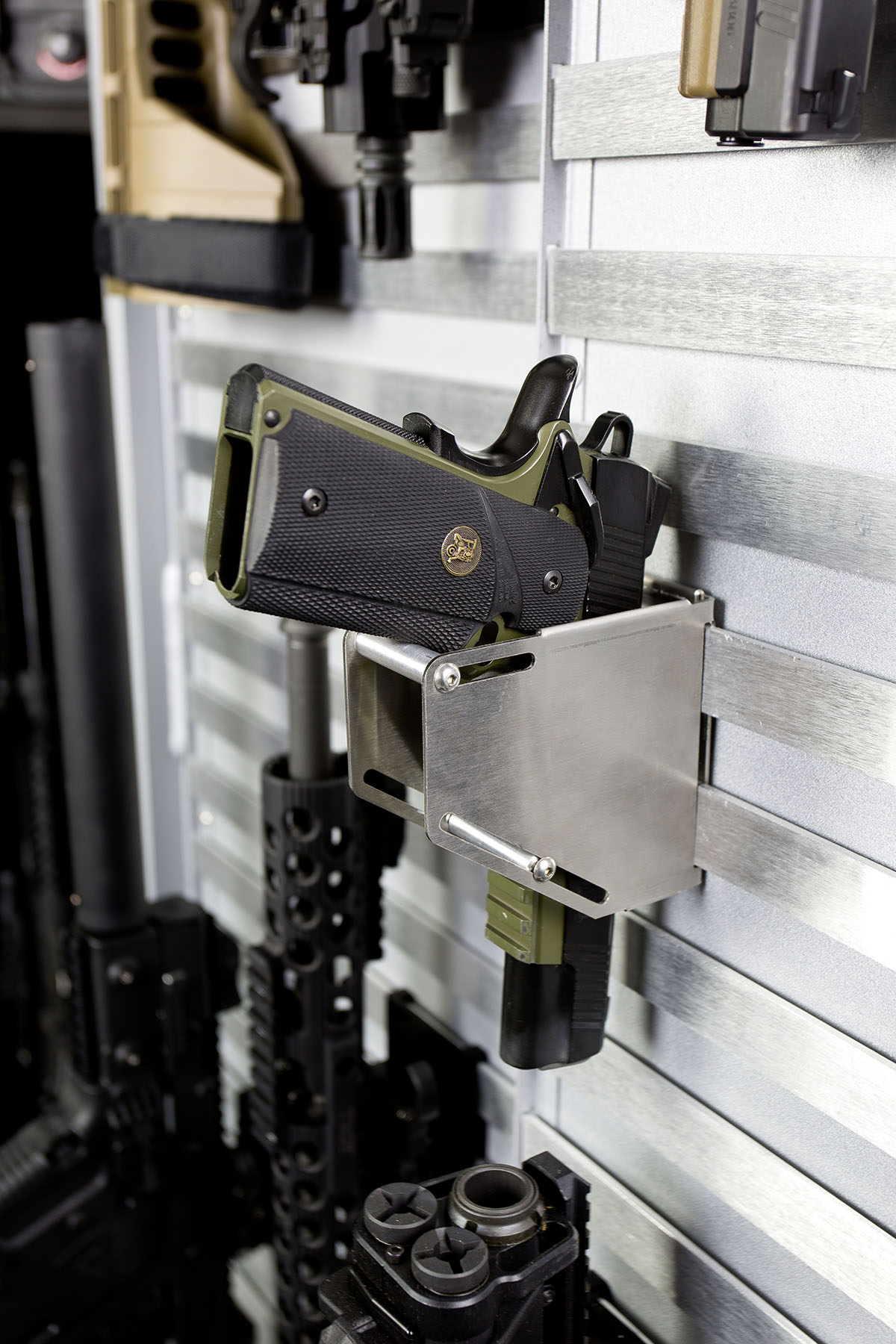 Quick Draw Pistol Mount Brown Safe Manufacturing, Inc.