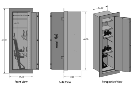 wall-safe-for-weapons Gun Wall Safe