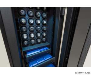 watch safe with blue interior