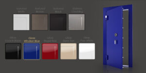 Gloss blue vault door paint option