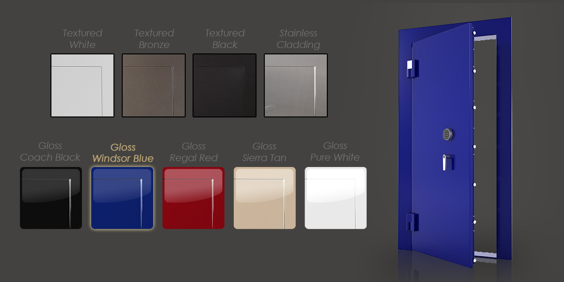 Gloss blue vault door paint option