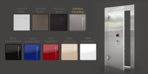 Stainless steel vault door option