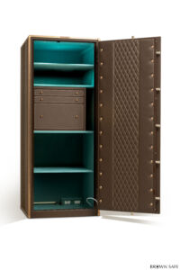 leather wrapped safe