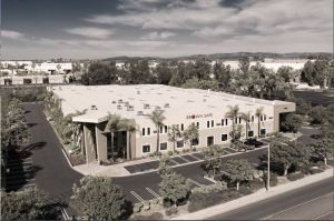 areal view of Brown Safe Manufacturing facility in Vista, Ca