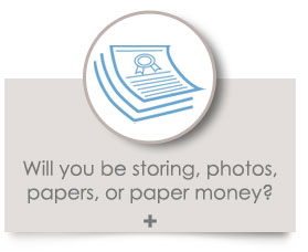 Will you be storing photos, papers, or paper money?