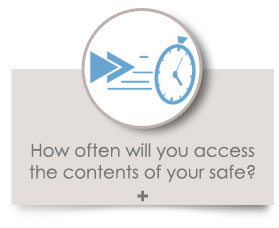 How often will you access the contents of your safe?