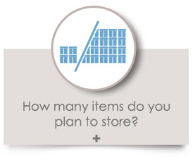 How many items do you plan to store?