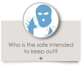 Who is the safe intended to keep out?