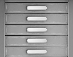 jewelry drawers with stadium pulls