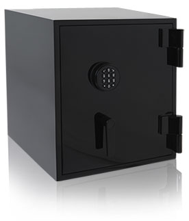 Satin Black lock and handle finish
