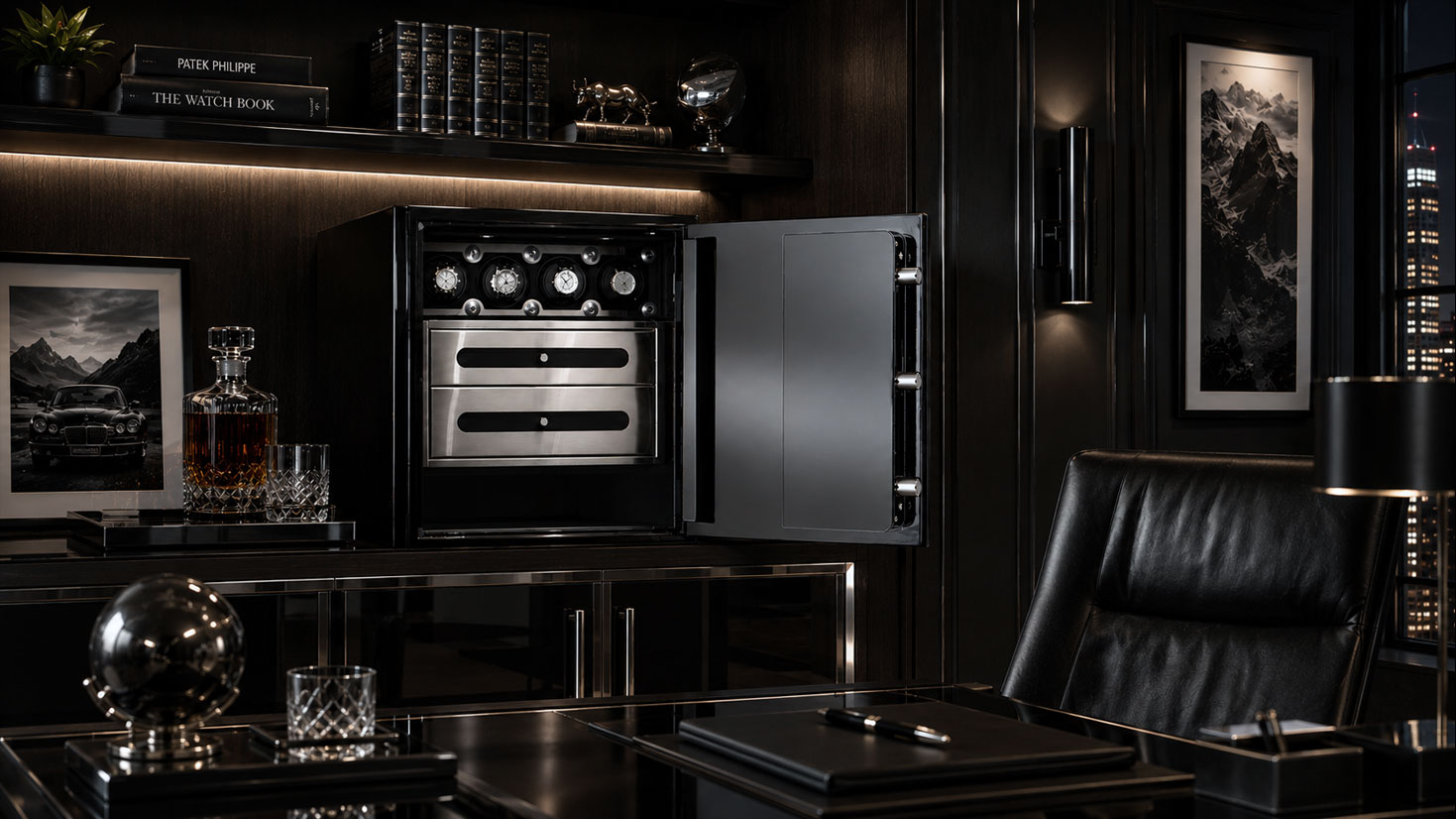 Man Safe 2018 luxury watch safe in executive office