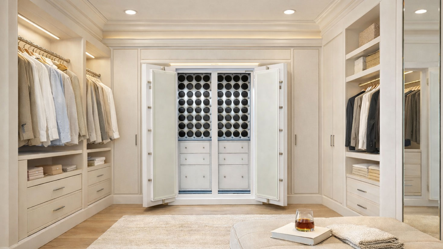 White Man Safe 6037 in luxury closet